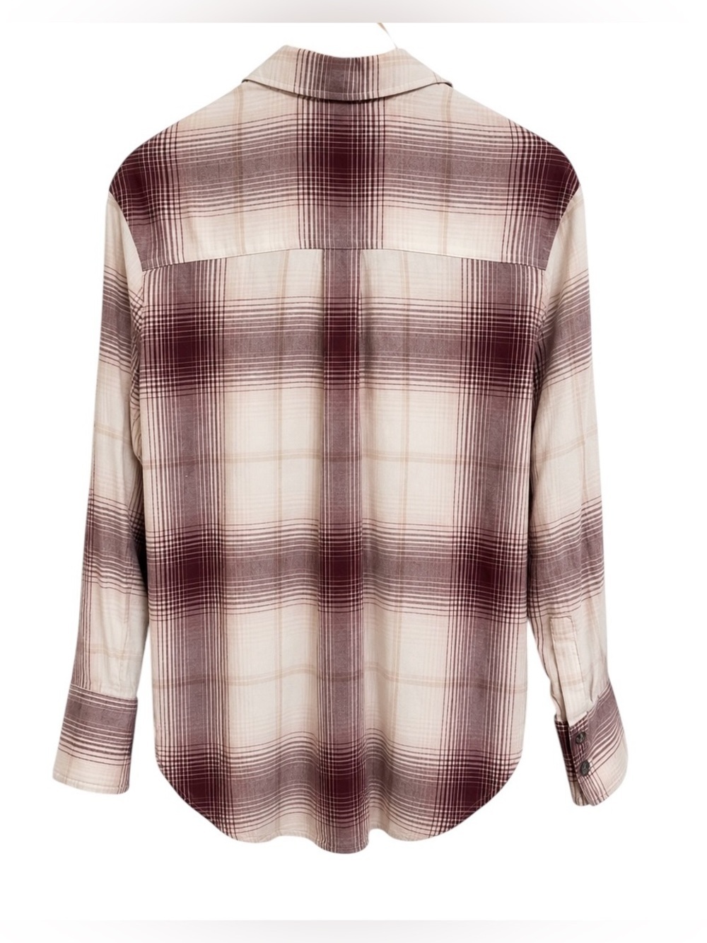 Madewell Heathered Flannel Popover Top Oversized Shirt Soft Size XS - Picture 6 of 9